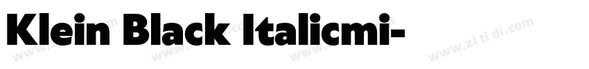 Klein Black Italicmi字体转换 Klein Black Italicmi字体转换